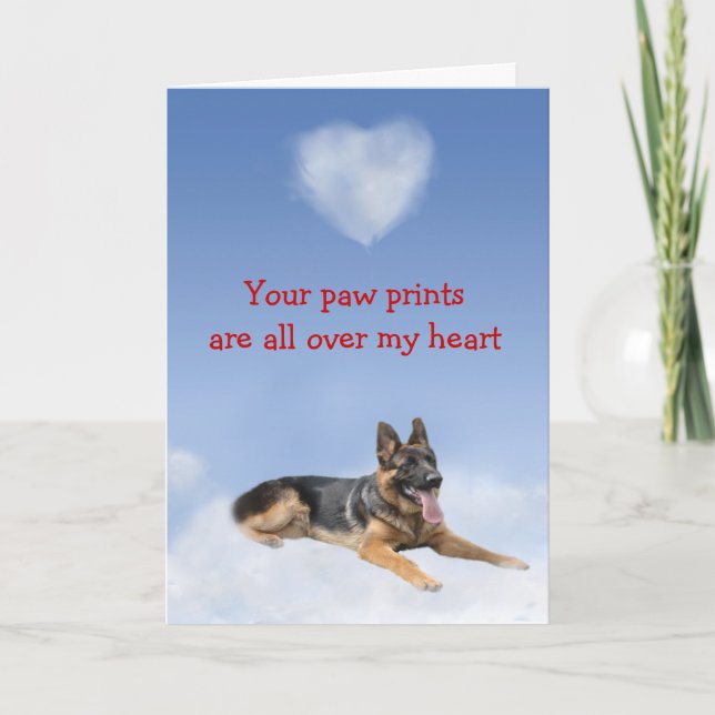 Festividades Cartão De Amor De german shepherd (Frente)