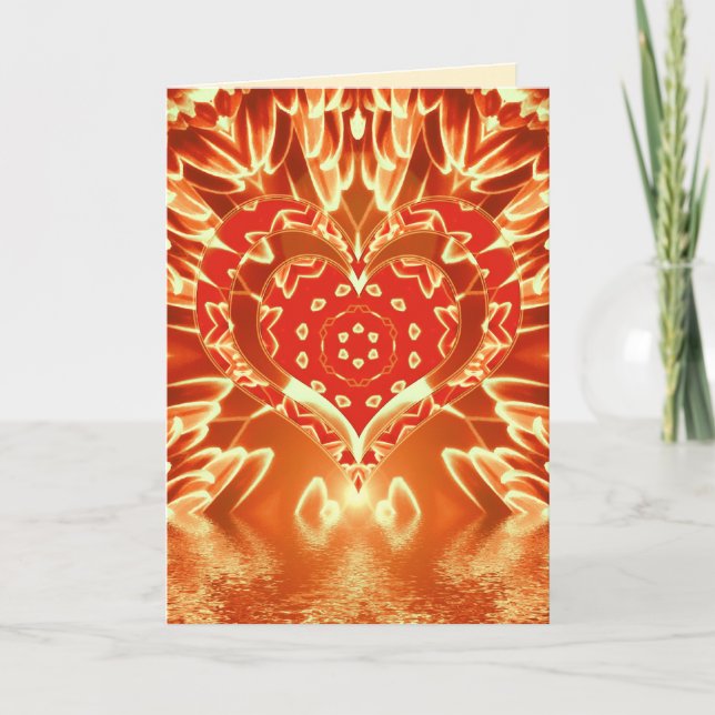 Festividades Cartão de Amor de ouro (Frente)