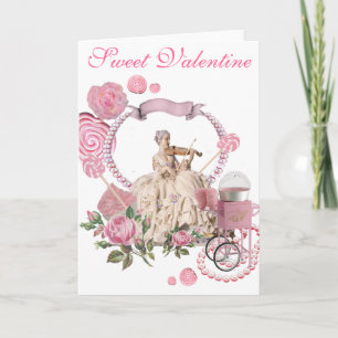 Festividades Cartão de amor de rococo de Namorados doce
