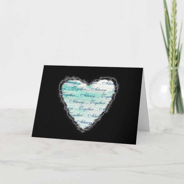 Festividades Cartão de Amor de Romance de Namorados Sempre Junt (Frente)