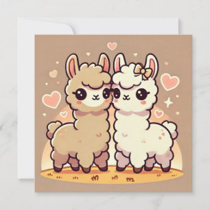 Festividades Cartão de Amor do Llama