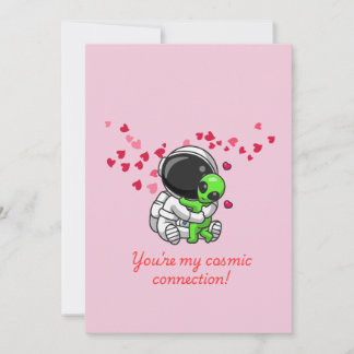 Festividades Cartão de Amor Espacial