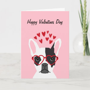 Festividades Cartão de Amor para Namorados de Buldogue Francês