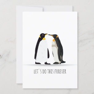 FESTIVIDADES CARTÃO DE AMOR PENGUIN