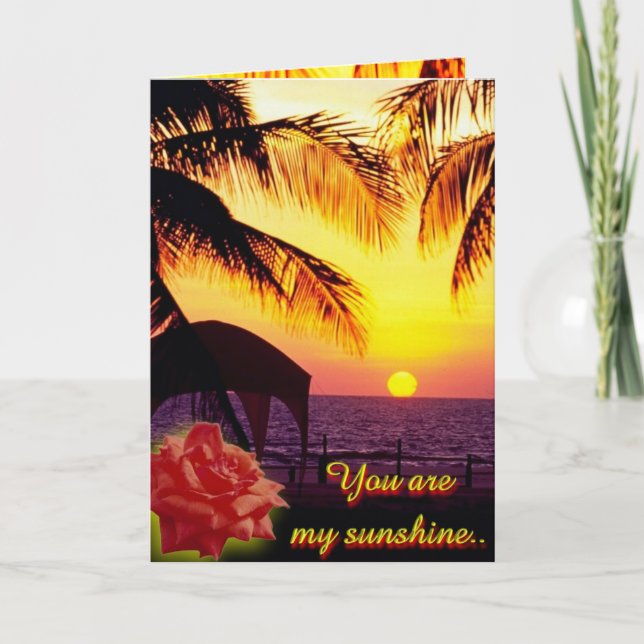 Festividades Cartão de Amor Sunshine (Frente)