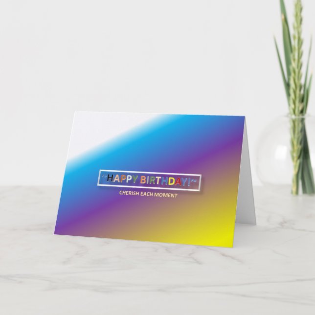 Festividades Cartão de Aniversário (Frente)