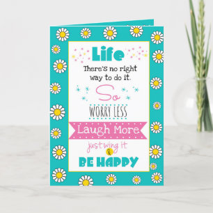 Festividades Cartão de Aniversário "A Vida - Apenas A Asas"