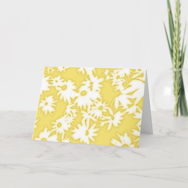 Festividades Cartão de Aniversário Amarelo Color Me Daisies (Frente)
