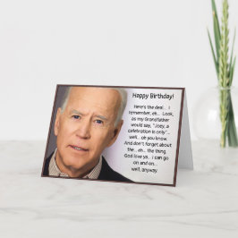 Festividades Cartão de Aniversário Biden