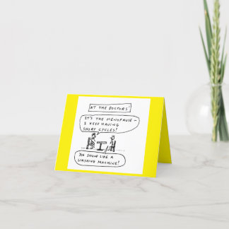 Festividades Cartão de Aniversário da Piada da Máquina de Lavag