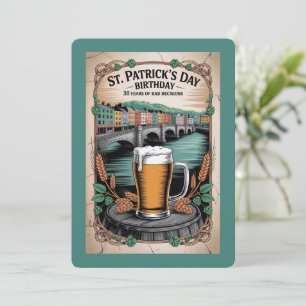 Festividades Cartão de Aniversário de 30 Anos do Dia de São Pat