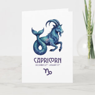 Festividades Cartão de Aniversário de Capricórnio