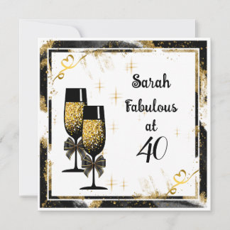 Festividades Cartão de aniversário de etapa plana