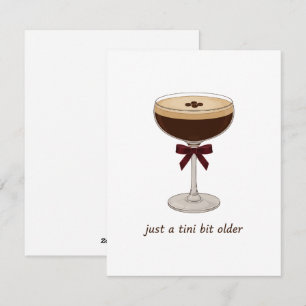 Festividades Cartão de Aniversário de Funny Espresso Martini Aq