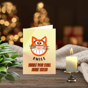 Festividades Cartão de Aniversário de Gato Engraçado
