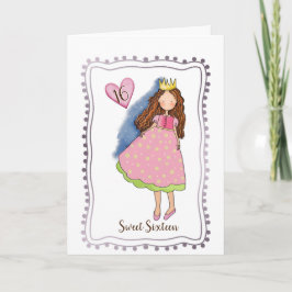 Festividades Cartão de Aniversário de Idade para Menina