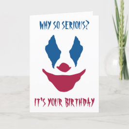 Festividades cartão de aniversário de joker