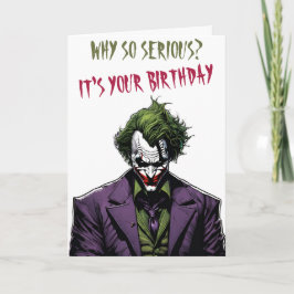 Festividades cartão de aniversário de joker