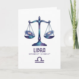 Festividades Cartão de Aniversário de Libra