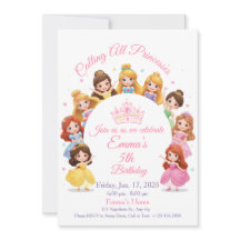 Cartão de Aniversário de Princesa Mágica para Meni