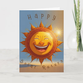 Festividades Cartão de Aniversário de Retorno Solar