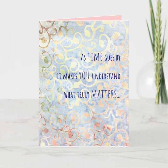 Festividades Cartão de Aniversário do Amor, cartão de amizade (Frente)