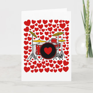 Festividades Cartão de Aniversário do Baterista do Dia dos Namo