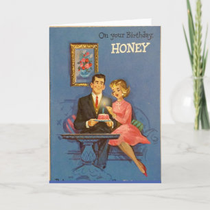 FESTIVIDADES CARTÃO DE ANIVERSÁRIO DO CASAL RETRO PARA MARIDO
