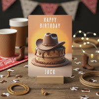 Cartão de Aniversário do Cowboy