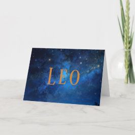 Festividades Cartão de Aniversário do Leo & Cosmos
