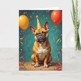 Festividades Cartão de Aniversário do Partido Pooch - Engraçado