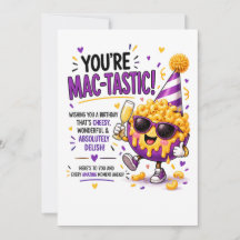 Cartão de Aniversário Engraçado de Macarrão com Qu