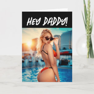 Festividades CARTÃO DE ANIVERSÁRIO ENGRAÇADO para ele, Bikini G
