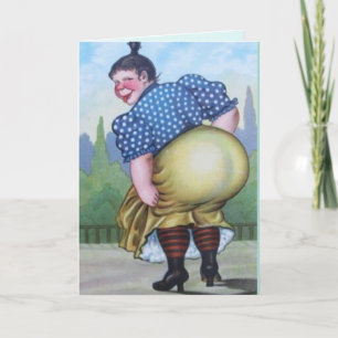 FESTIVIDADES CARTÃO DE ANIVERSÁRIO FELIZ DA MULHER BUMBUM ENGRA