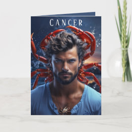 Festividades Cartão de Aniversário Homem cancer