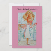 Cartão de aniversário humorístico dos casais