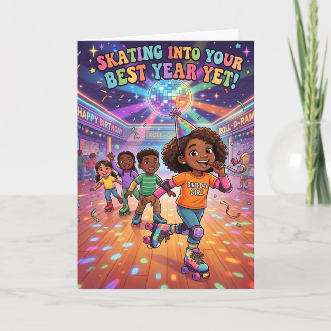 Festividades Cartão de Aniversário Keep Rolling (Frente)