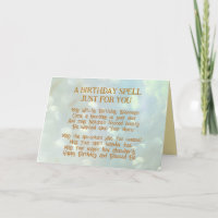 Cartão de Aniversário Magic Spell