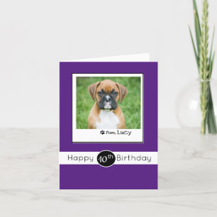 Festividades Cartão De Aniversário Personalizado De Cão
