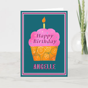 Festividades Cartão de aniversário personalizado e bonito