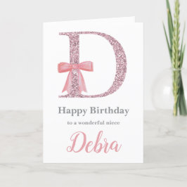 Festividades Cartão de aniversário personalizado para ela - let