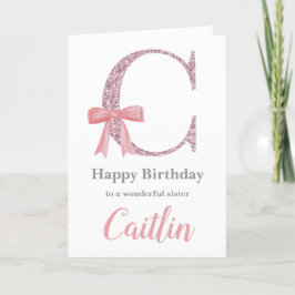 Festividades Cartão de aniversário personalizado para ela - let
