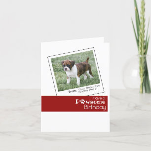 Festividades Cartão de aniversário personalizado - Pet Business