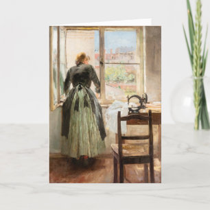 Festividades Cartão de aniversário que representa a senhora e a