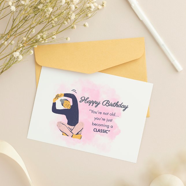 Festividades Cartão de aniversário rosa para adultos que você e (Criador carregado)