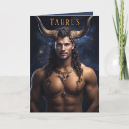 Festividades Cartão de Aniversário Taurus Male