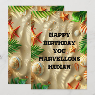 Festividades Cartão de aniversário tropical