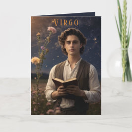 Festividades Cartão de Aniversário Virgo Masculino