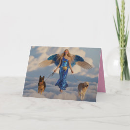 Festividades Cartão de Anjo Passeando o Cachorro 5