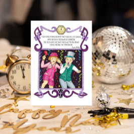 Festividades Cartão de Ano Novo Art Deco